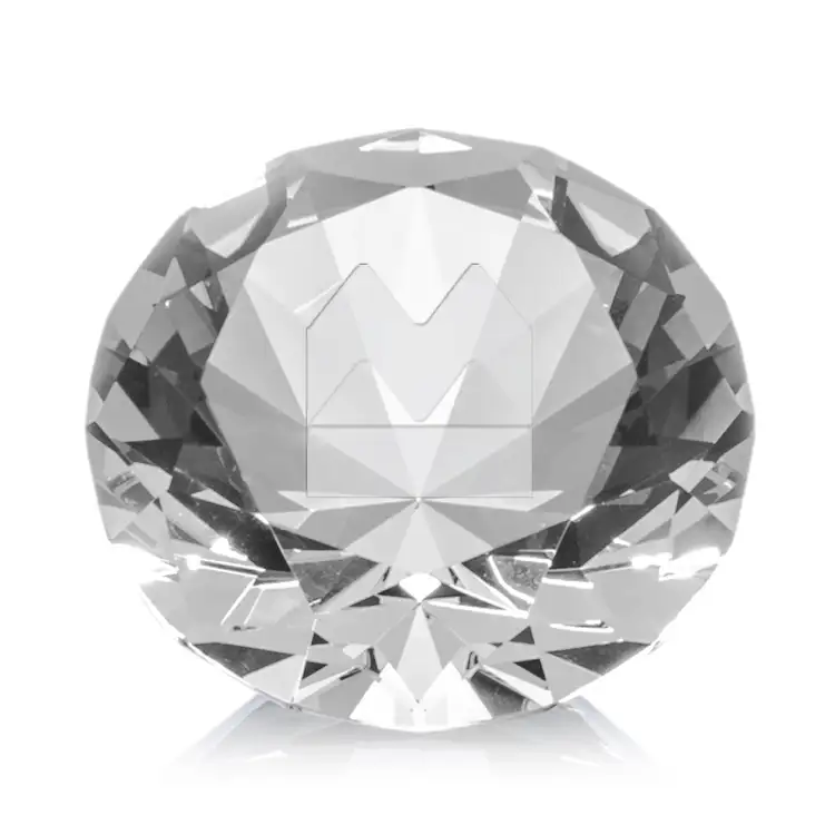 Optical Gemstone Award - Optical Crystal - Engraved #2