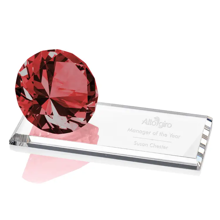 Gemstone Award on Starfire - Optical Crystal, Starfire Crystal - Engraved #5
