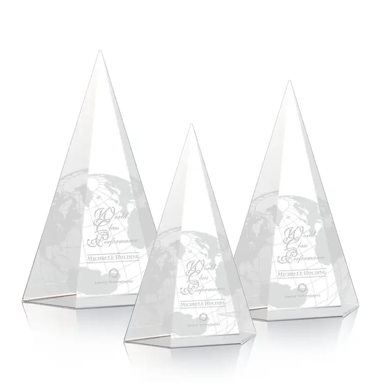 Baum Peak Crystal Award - Deep Etch