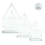 Trophée pointe Hawthorne en verre jade - Gravure