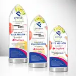 Trophée pointe Oakburn en cristal Starfire Multicolore