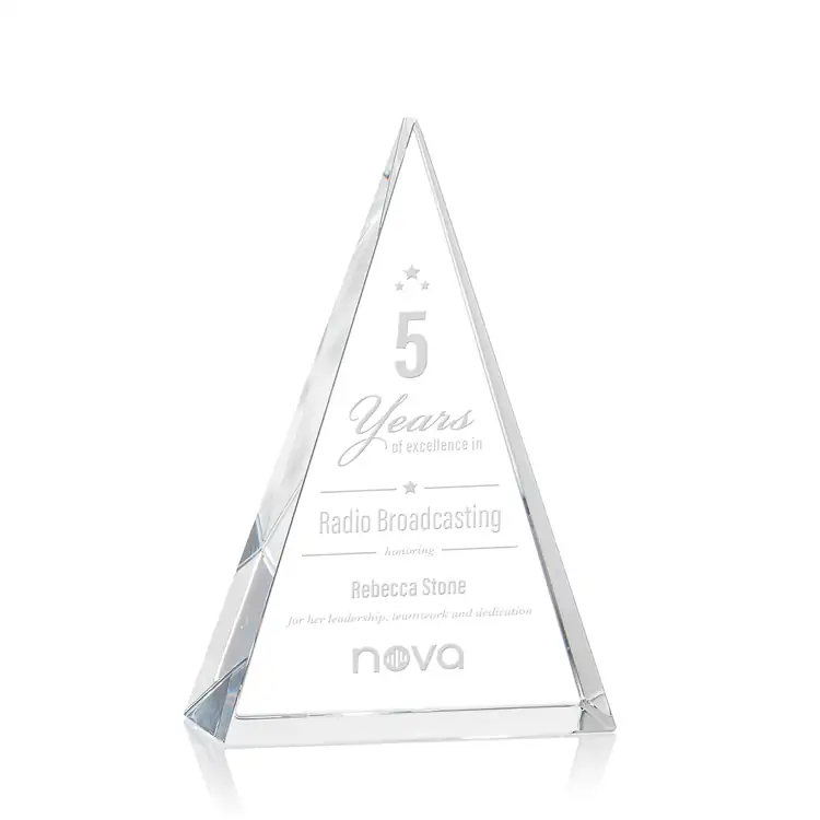 Monroe Optical Crystal Pyramid Award #2