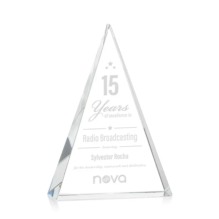 Monroe Optical Crystal Pyramid Award #3