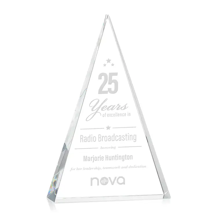 Monroe Optical Crystal Pyramid Award #4