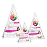 Trophée pyramide Monroe en cristal optique Multicolore