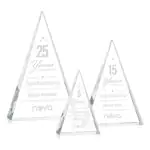 Trophée pyramide Monroe en cristal optique