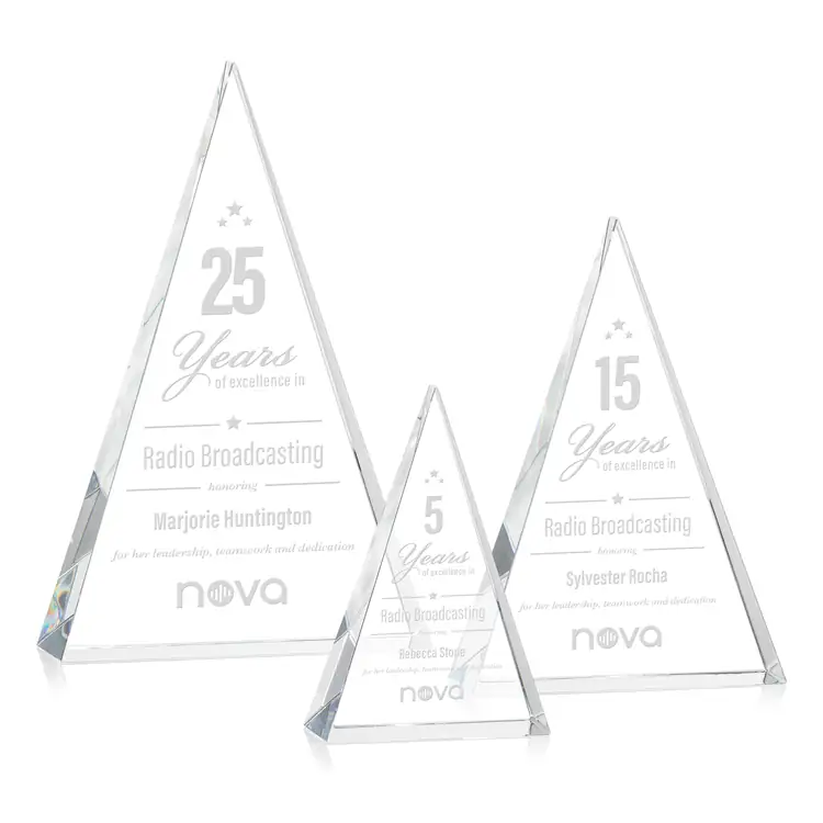 Monroe Optical Crystal Pyramid Award