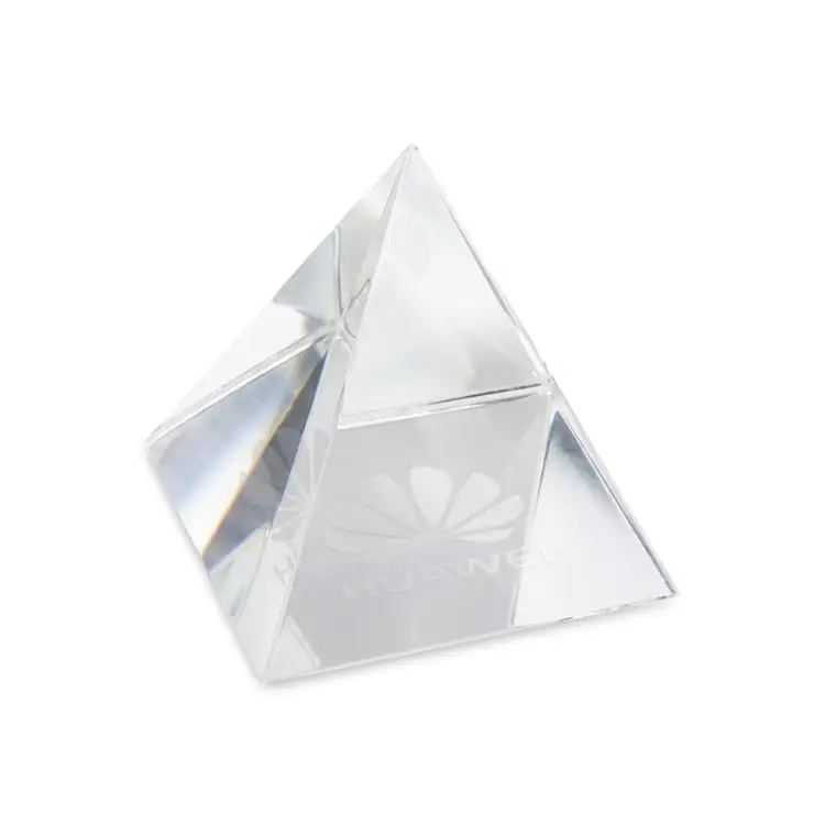 Optical Crystal Pyramid Award - Deep Etch #2