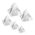 Trophée pyramide en cristal optique - Gravure