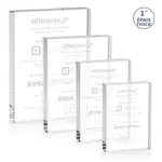 Trophée rectangulaire Bendell en cristal optique
