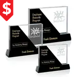 Trophée rectangulaire Glenarden en cristal optique