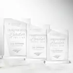 Trophée rectangulaire Shamrock en cristal Starfire