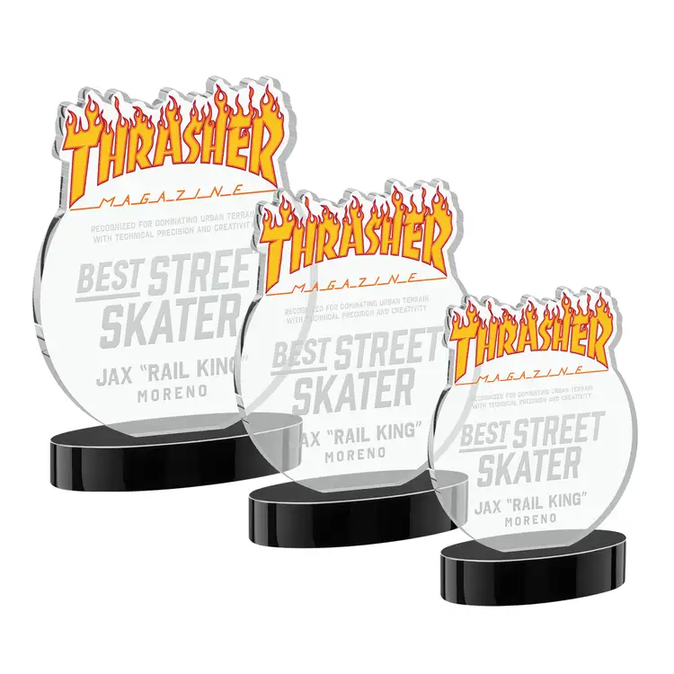 EdgeCraft Round Award on Alberton Base - Deep Etch #6