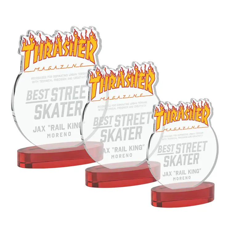 EdgeCraft Round Award on Alberton Base - Deep Etch #8