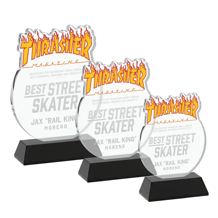 EdgeCraft Round Award on Hartford Base - Deep Etch #6