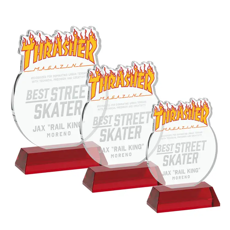 EdgeCraft Round Award on Hartford Base - Deep Etch #9