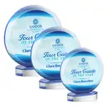 Trophée rond Farlow en cristal Starfire - Multicolore