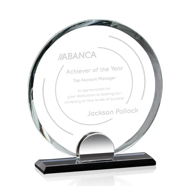 Pederson Round Starfire Crystal Award #2