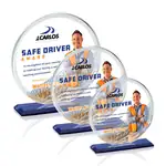 Trophée rond Verdun en cristal Starfire - Multicolore