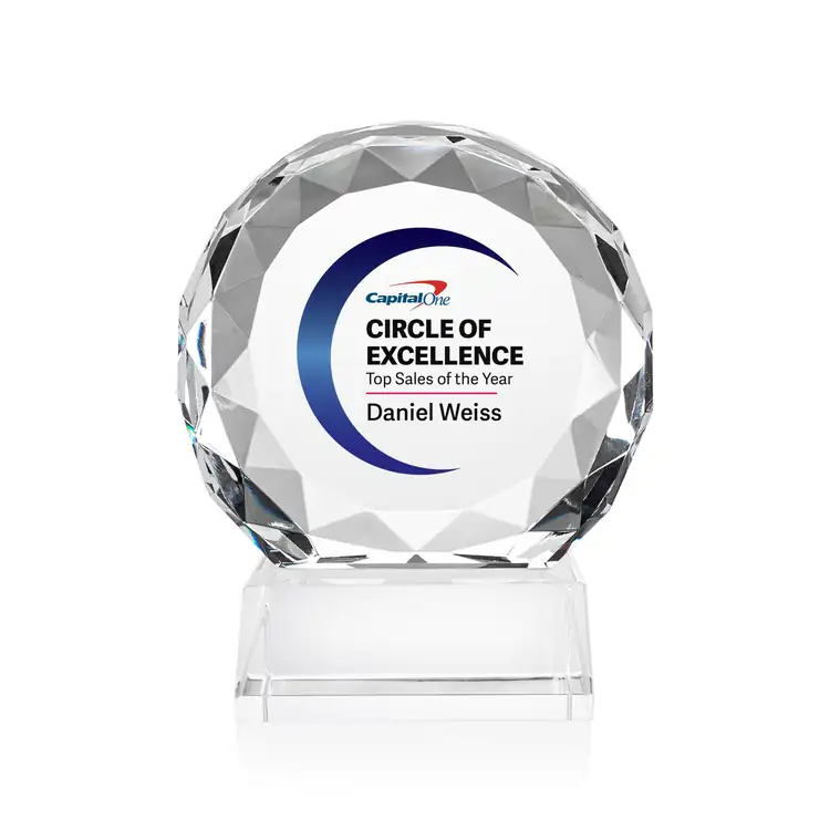Victory Round Optical Crystal Award - Multicolor #2