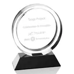 Trophée rond Zodiac en cristal optique