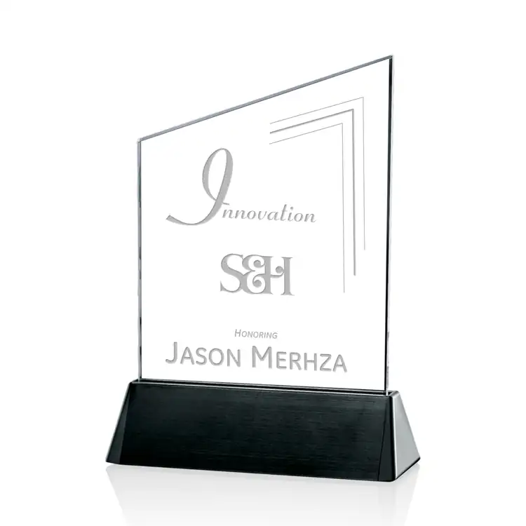 Sierra Peak Starfire Crystal Award on Black Base #3