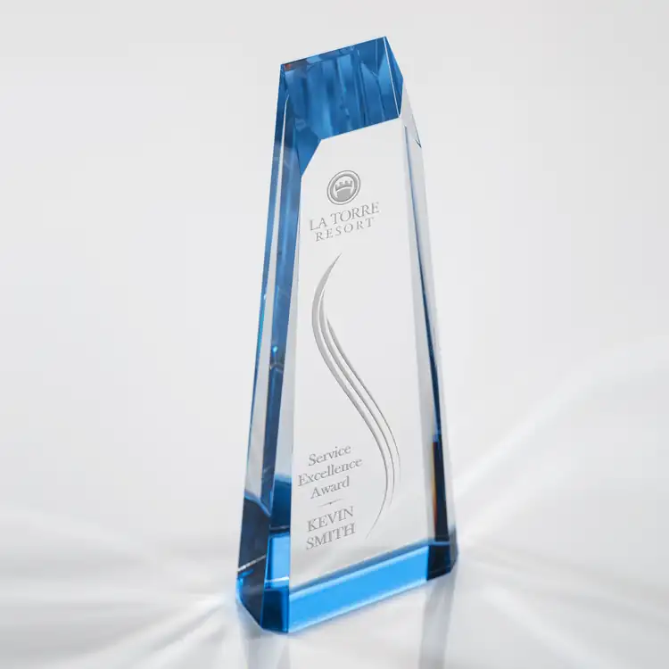 Banbury Optical Crystal Tower Award - Deep Etch #3
