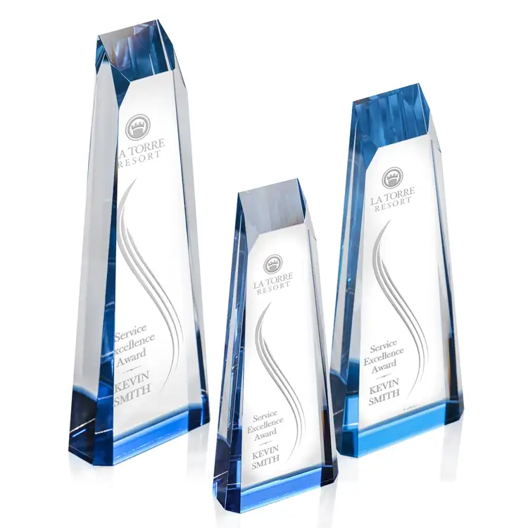 Banbury Optical Crystal Tower Award - Deep Etch