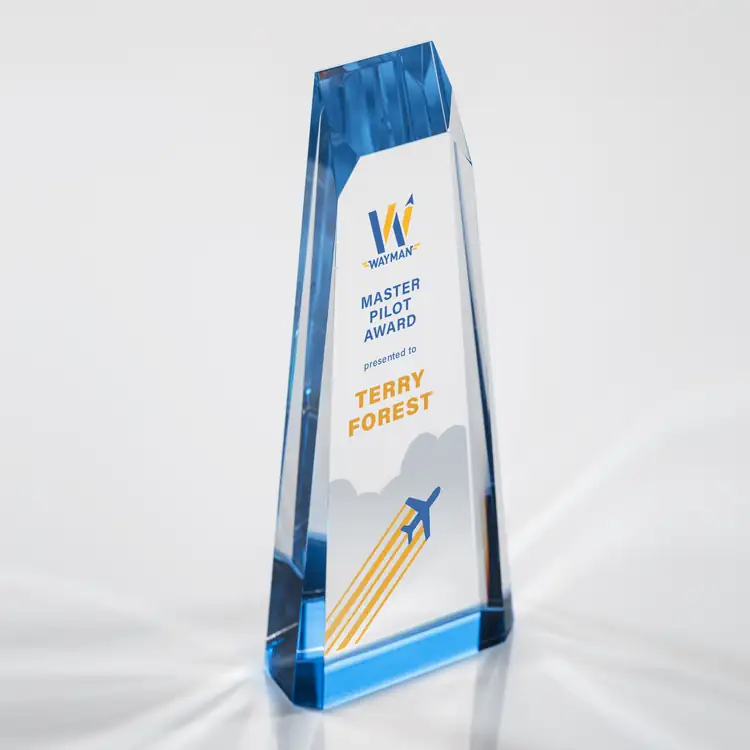 Banbury Optical Crystal Tower Award - Multicolor #3