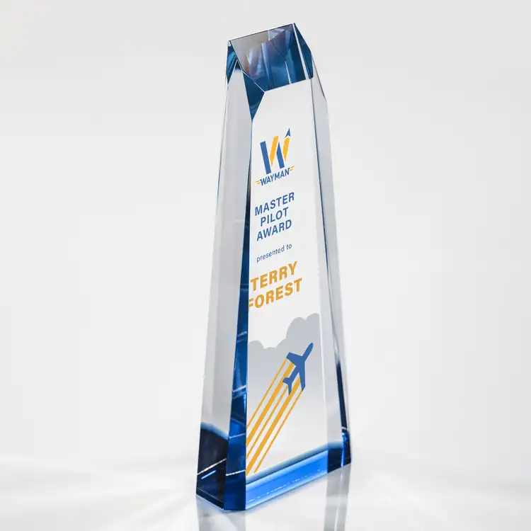 Banbury Optical Crystal Tower Award - Multicolor #4