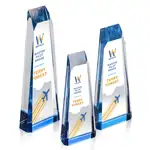 Trophée tour Banbury en cristal optique - Multicolore