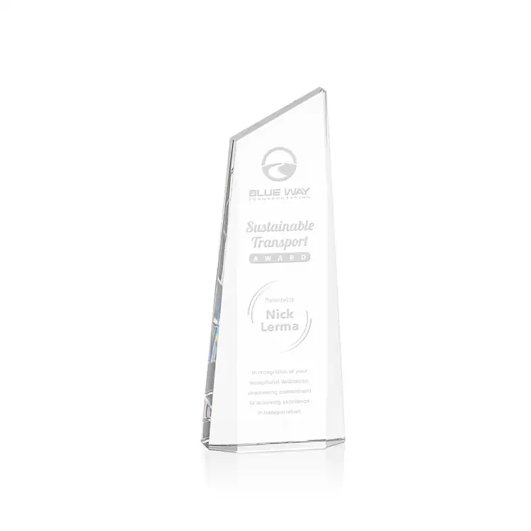 Trophée tour Belmont en cristal - Gravure #2