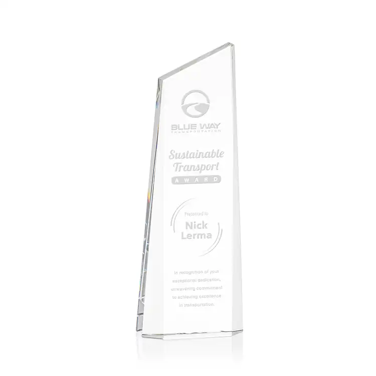 Trophée tour Belmont en cristal - Gravure #3