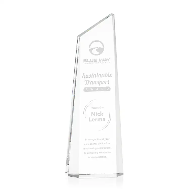 Trophée tour Belmont en cristal - Gravure #4