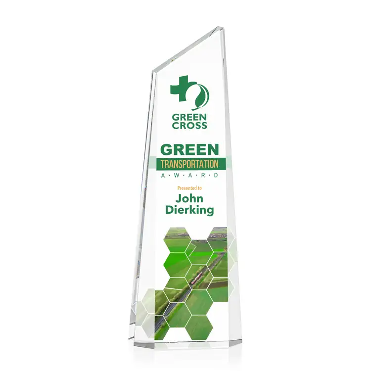 Belmont Tower Crystal Award - Multicolor #4