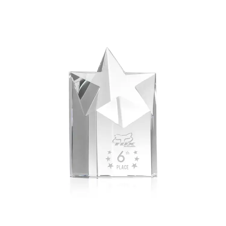 Berkeley Star Tower Optical Crystal Award - Deep Etch #2