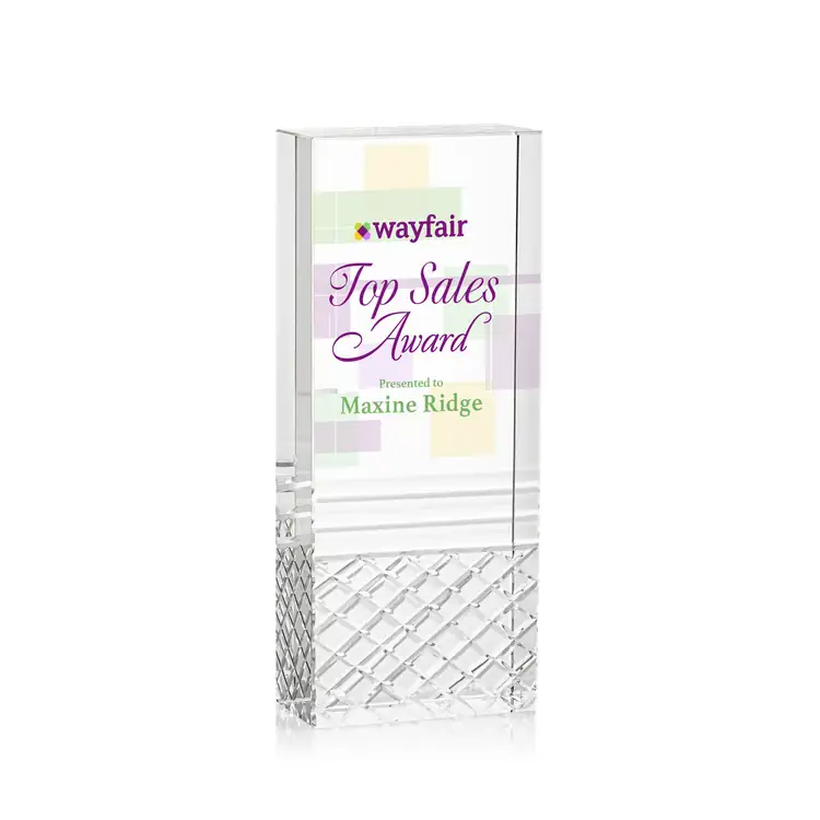 Hilldale Optical Crystal Tower Award - Multicolor #2