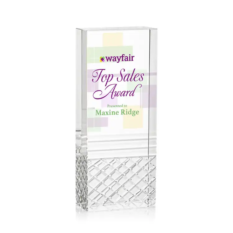 Hilldale Optical Crystal Tower Award - Multicolor #3