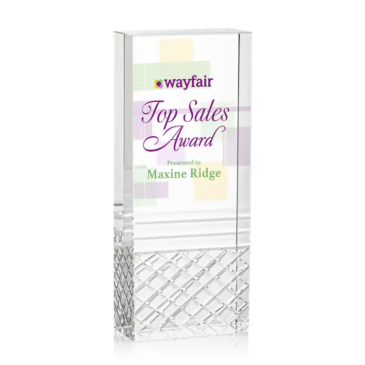 Hilldale Optical Crystal Tower Award - Multicolor #4