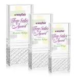Trophée tour Hilldale en cristal optique - Multicolore