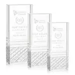 Trophée tour Hilldale en cristal optique