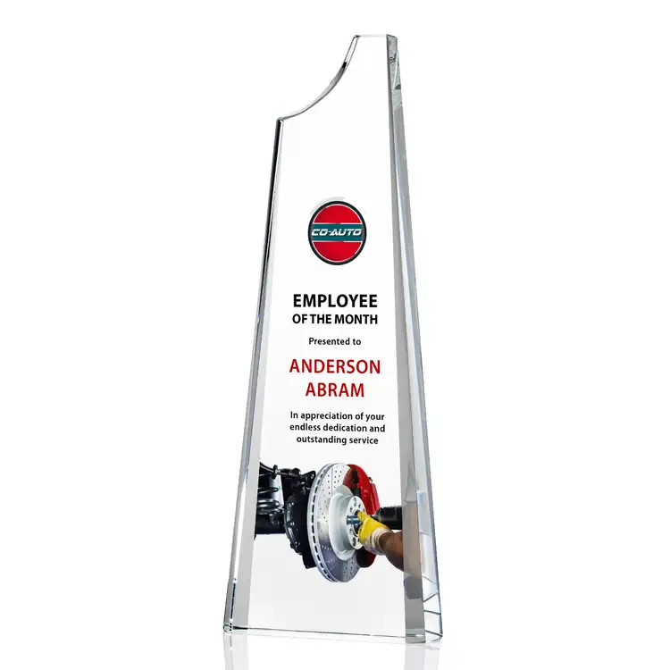 Middleton Clear Optical Crystal Tower Award - Multicolor #4