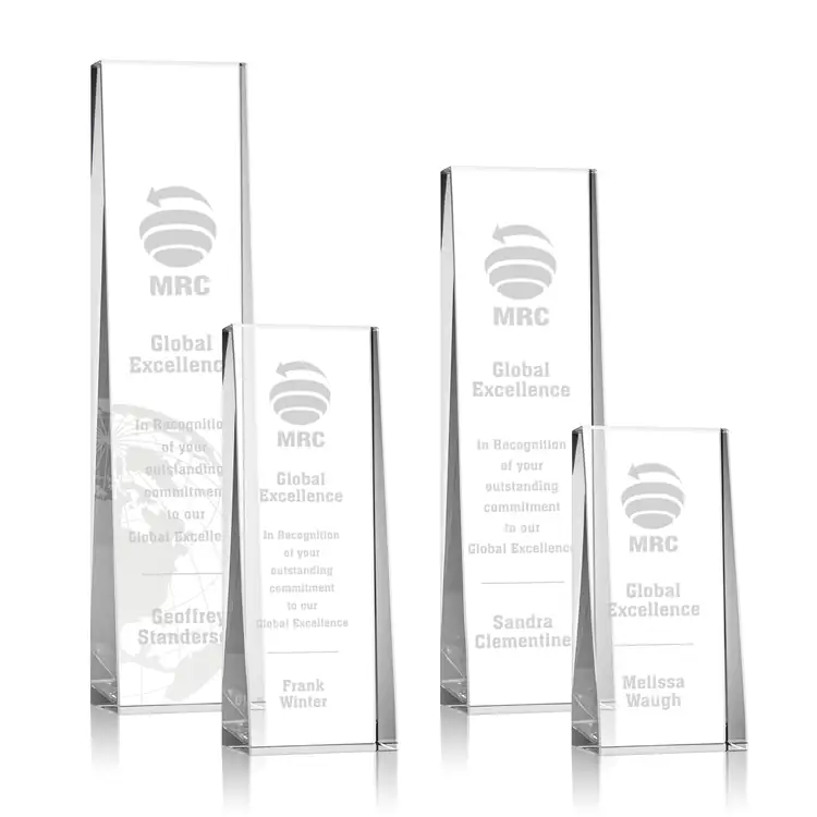 Milnerton Crystal Tower Award - Deep Etch