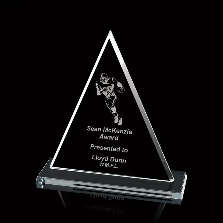 Trophée triangle Oxford en cristal Starfire #2