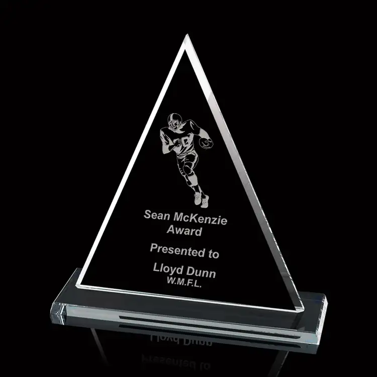 Trophée triangle Oxford en cristal Starfire #4