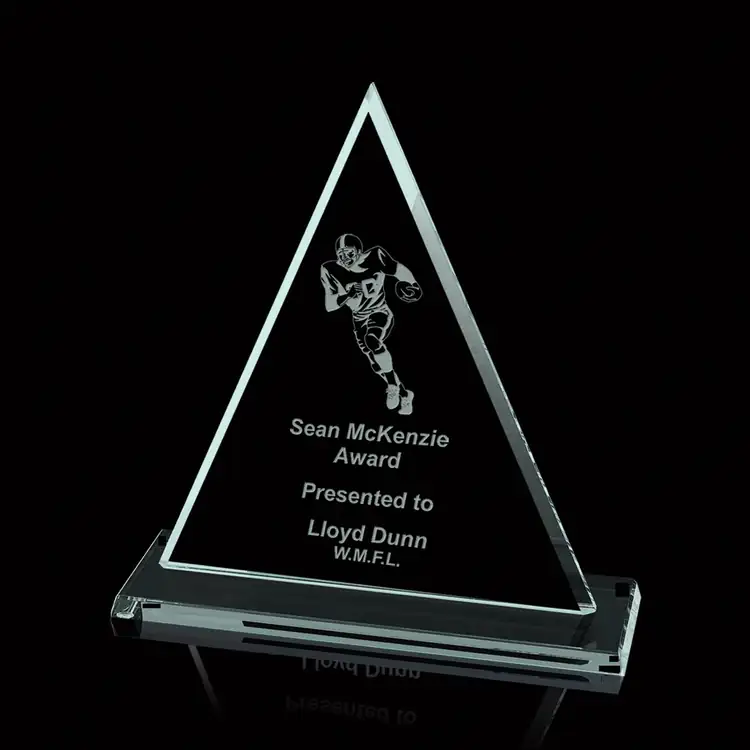 Oxford Triangle Jade Glass Award #3