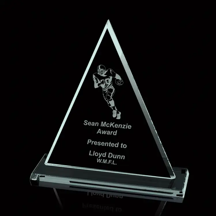 Oxford Triangle Jade Glass Award #4
