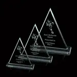 Trophée triangle Oxford en verre jade