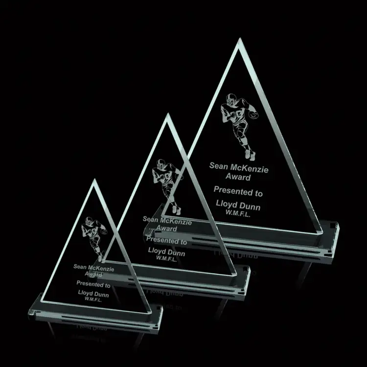 Oxford Triangle Jade Glass Award