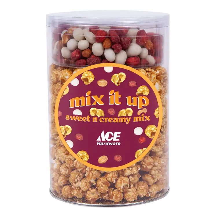 Popclusions Caramel Popcorn and Honey and Milk Mix Tube